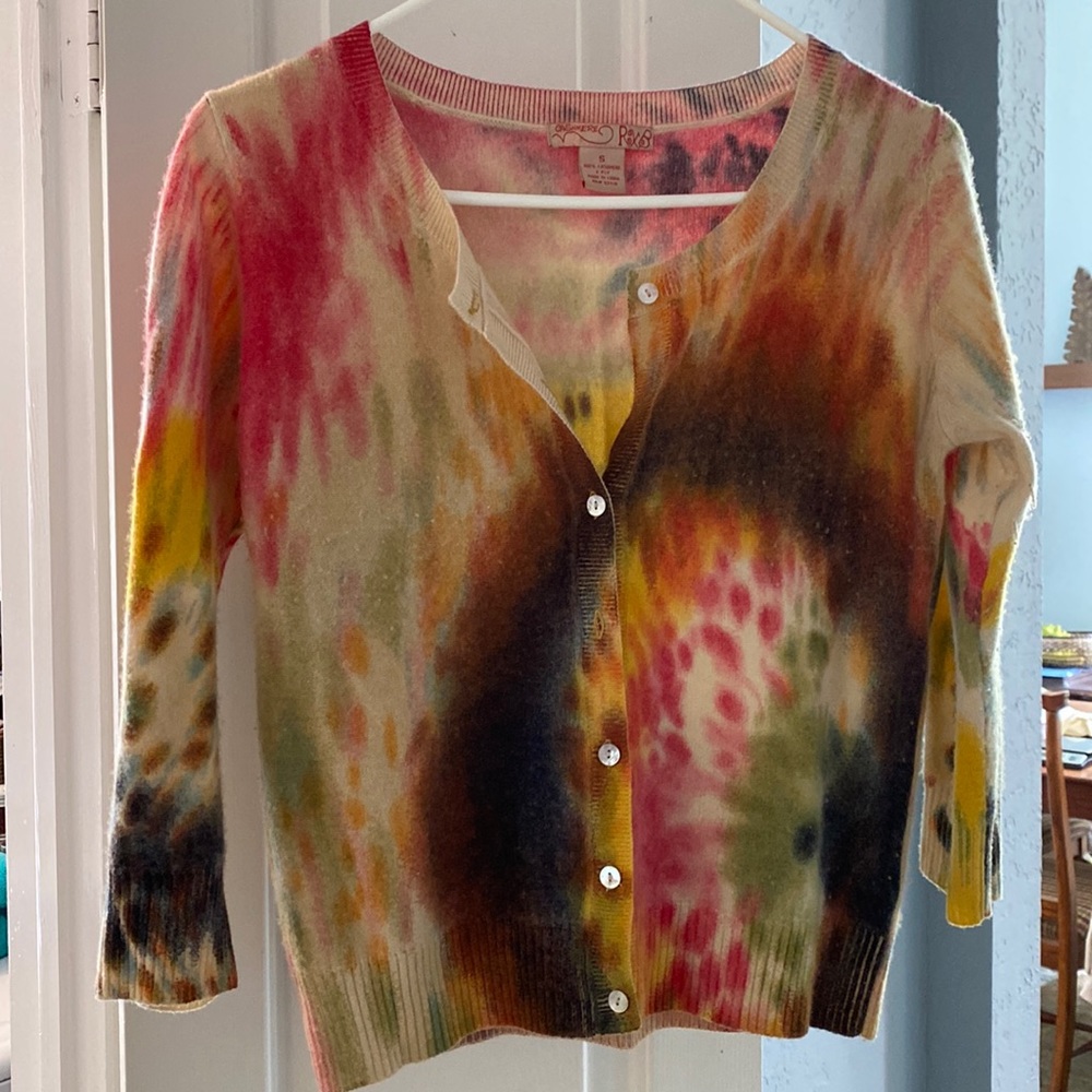 Cashmere 3/4 sleeve length sweater